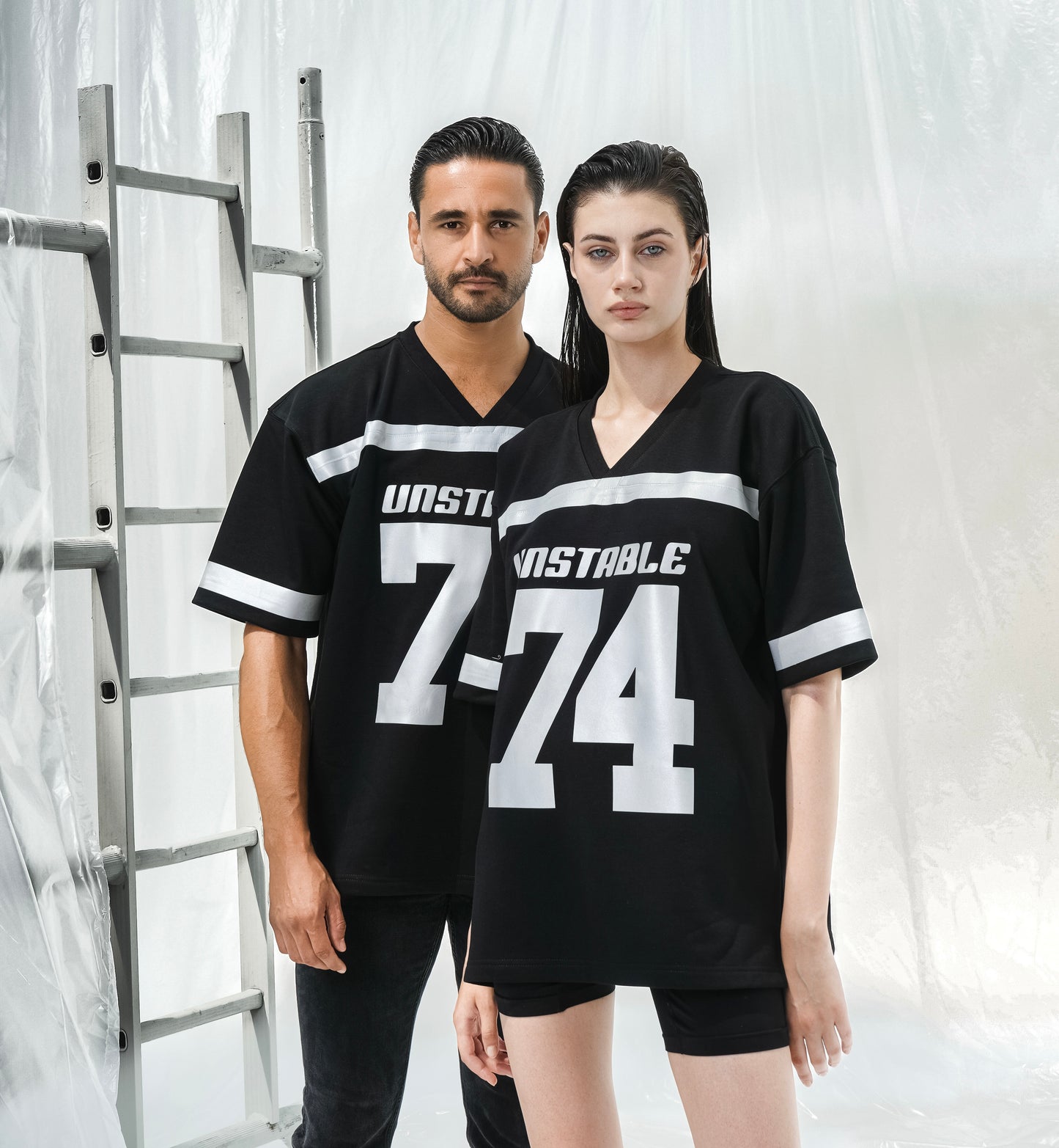 UNSTABLE LOGO & NUMBER PRINT JERSEY