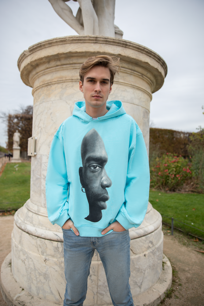 ELEVATA HOODIE WITH ILLUSION PRINT ON THE FRONT