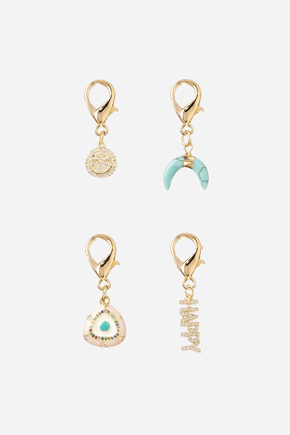 LA COQUE FRANCAISE METAL PACK 4 CHARMS HAPPY