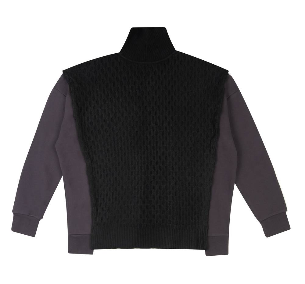 ELEVATA SPLICING LONG SLEEVE HIGHNECK KNITWEAR SWEATER