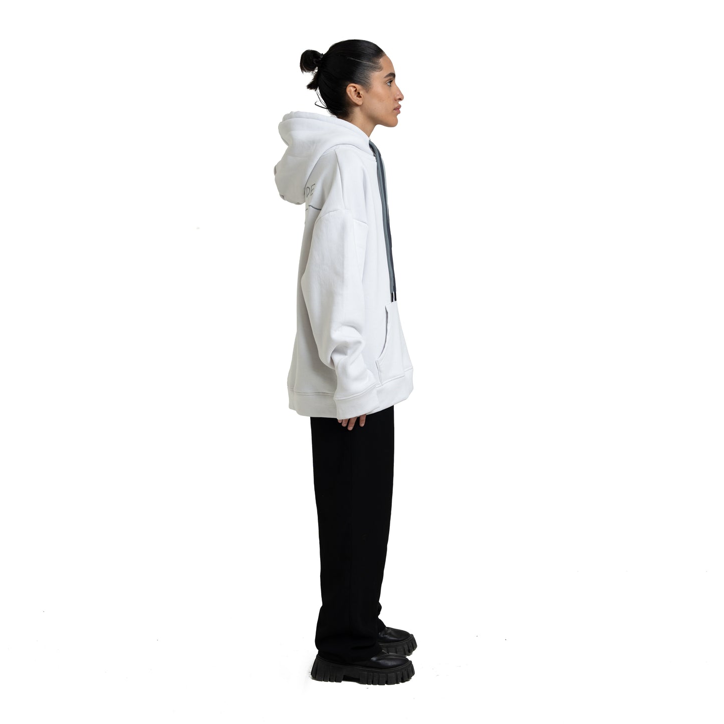 By Chance Go Outside White Hoodie