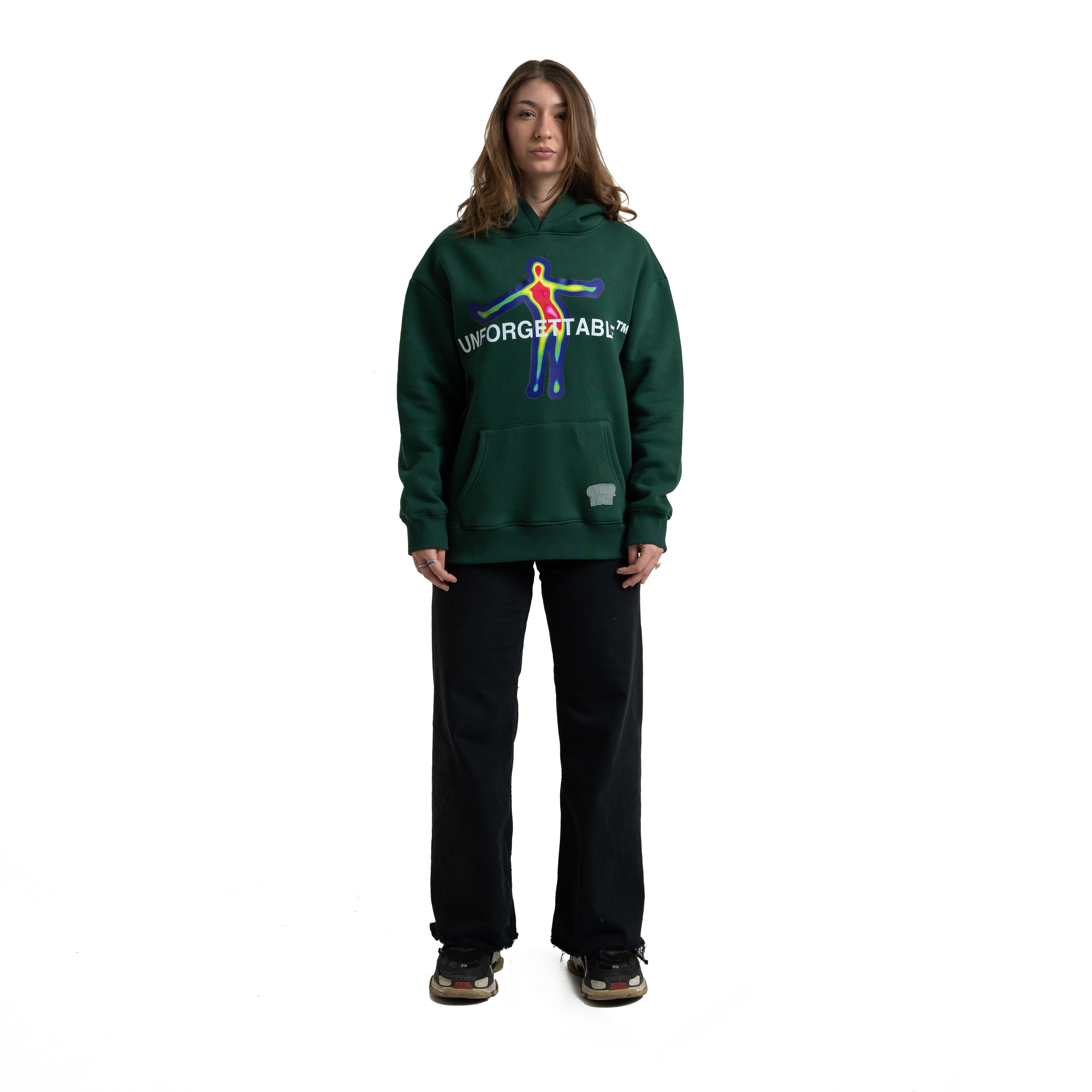 Other Face Unforgettable Green Hoodie