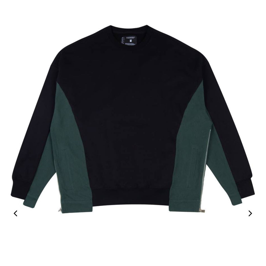 ELEVATA HIGH-END DESIGN SPLICED SWEATER