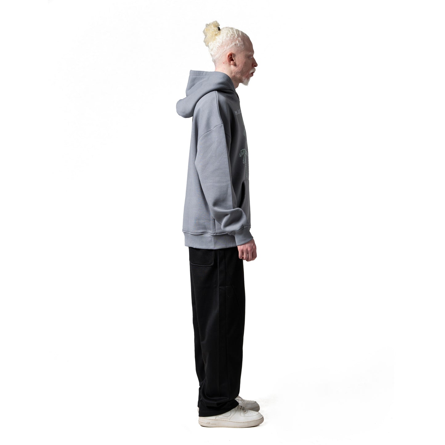 Other Face Just Like A Palm Tree Gray Hoodie