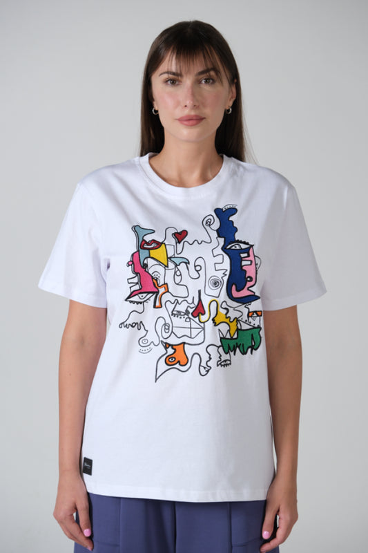 Belyatchou Ti3 White T-Shirt S-M